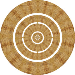circle natural light brown wood board