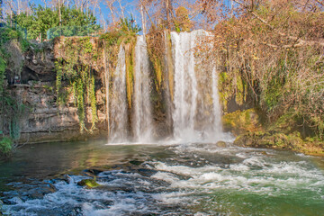 Upper Duden Waterfall Antalya Turkey January