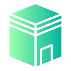 kaaba gradient icon