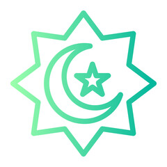 islamic gradient icon