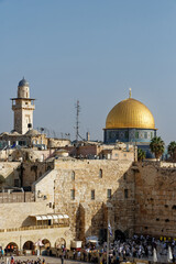 Fototapeta na wymiar Israel - Jerusalem - Felsendom & Klagemauer