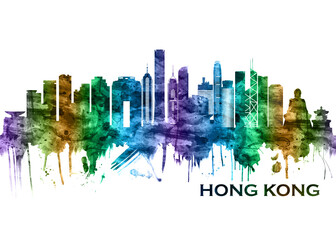 Hong Kong China Skyline