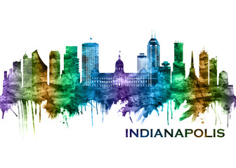 Indianapolis Indiana Skyline