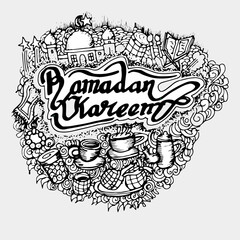 Ramadan Kareem, doodle and sketch