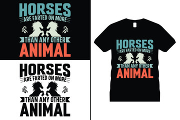 Horse Tshirt design, Funny Horse Lover vector. Use for T-Shirt, mugs, stickers, Cards, etc.