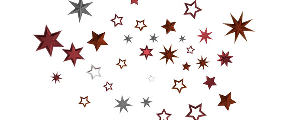stars background, sparkle lights confetti falling. magic shining Flying christmas stars on night