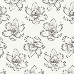 abstract flowers vector pattern background
