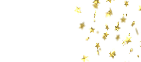 A gray whirlwind of golden snowflakes and stars. New