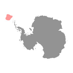 Scotia Sea on the world map. Vector illustration.