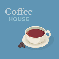 Vector Illustration cup of coffee