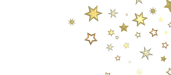 A gray whirlwind of golden snowflakes and stars. New