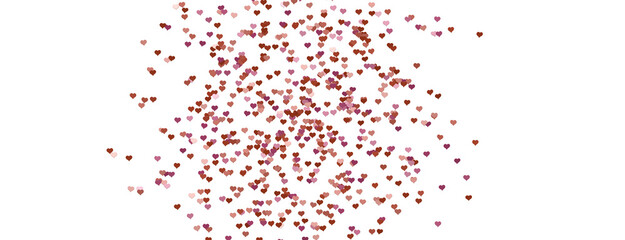 hearts isolated on transparent background. Valentine’s day design.