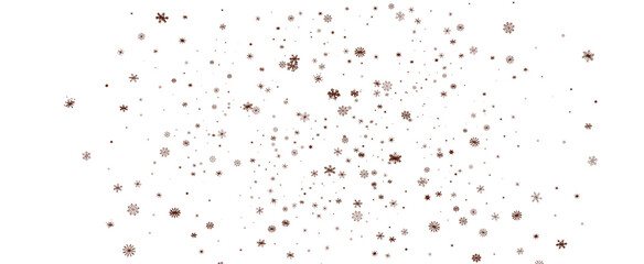 new year pattern. Christmas theme, golden openwork shiny snowflakes, star, 3D rendering.