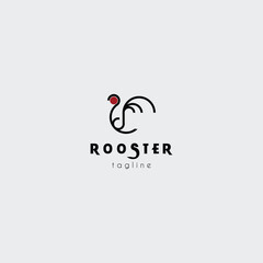 rooster logo vector illustration design for use brand identity sign