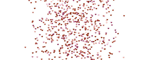Fototapeta premium 3D illustration of hearts falling