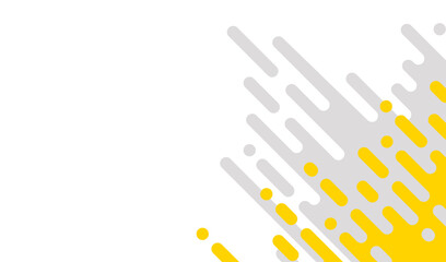 Abstract pattern yellow and gray Rounded Lines Halftone Transition. on white background , vertical rounded stripes.