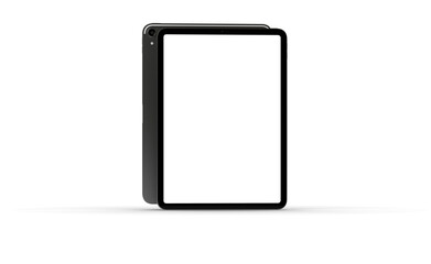Photo Black tablet computer with blank 3d