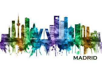 Obraz premium Madrid Spain Skyline