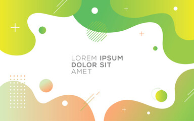 Modern vector graphic of abstract fluid gradient background design template