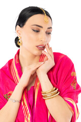 Woman in Indian Traditional Dress