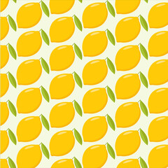 Pattern on a light background with lemons.