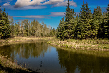Fototapeta premium Red Lodge Provincial Park Alberta Canada