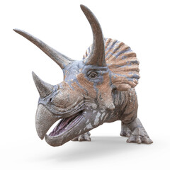 triceratops profile picture id on white background © DM7