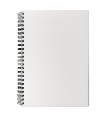 spiral notepad with blank page isolated - obrazy, fototapety, plakaty
