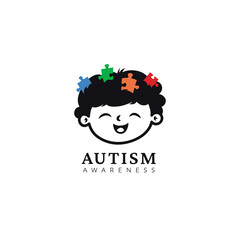 A happy autistic child 