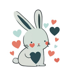 valentines rabbit