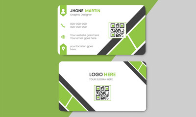 Creative modern business card template, Modern corporate concept card design vector set
