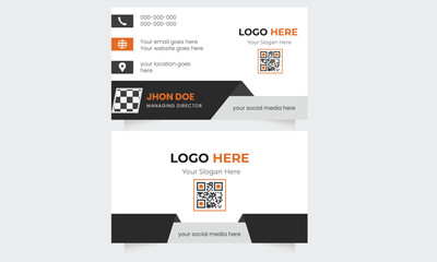 Fototapeta premium Professional and clean name card template, corporate concept card design vector set