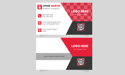 Professional and creative name card design, clean professional name card layout vector

