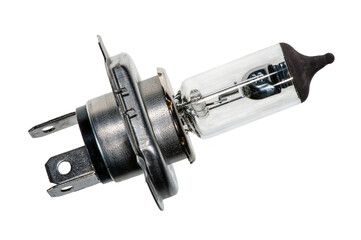 ampoule de phare automobile sur fond transparent © PL.TH