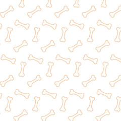 Dog bone icon seamless pattern.Design for print, wedding, backdrop, wallpaper. Vector illustration