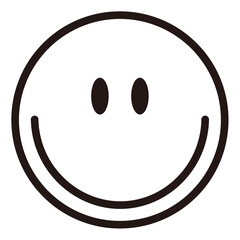 simple face emoji icon sticker with white background