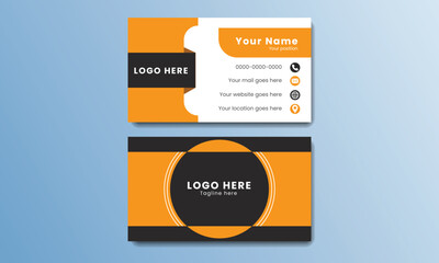 Futuristic Modern Business Card Creative and Clean Business Card Template.Vector illustration name card template layout in rectangle size layout corporate identity.
