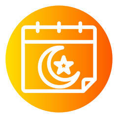 calendar gradient icon