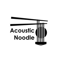 acoustic noodle logo design concept