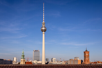 Fototapeta na wymiar Ausblick auf Berlin Mitte