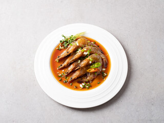 Soy Sauce Marinated shrimp, Korean food