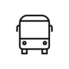 bus isolated line icon