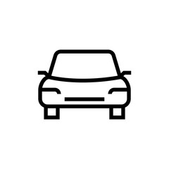 Plakat car illustration line icon