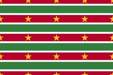 Geometric pattern in the colors of the national flag of Suriname. The colors of Suriname.