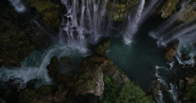 Ground bridge waterfall mystical nature and wonderful waterfall
