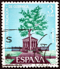 Postage stamp Spain 1966 tree of Guernica