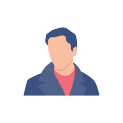 Half body beautiful woman colorful portrait. Avatars for social networks. Vector illustration in flat style.