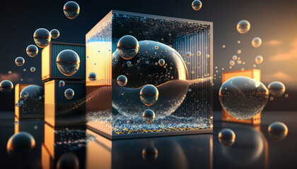 The freight forwarding companies of the future and their customers will bring together multi-sector deliveries. Logistics solutions from the future in the image created with the help of AI