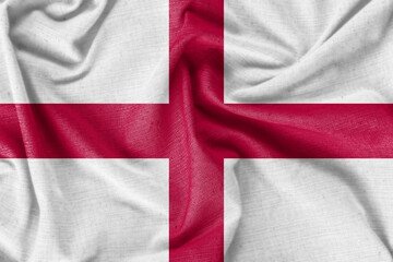 England country flag background realistic silk fabric