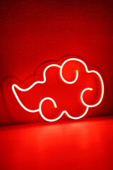 Red neon sign naruto. Trendy style. Game style. Game. Neon sign. Custom neon. 